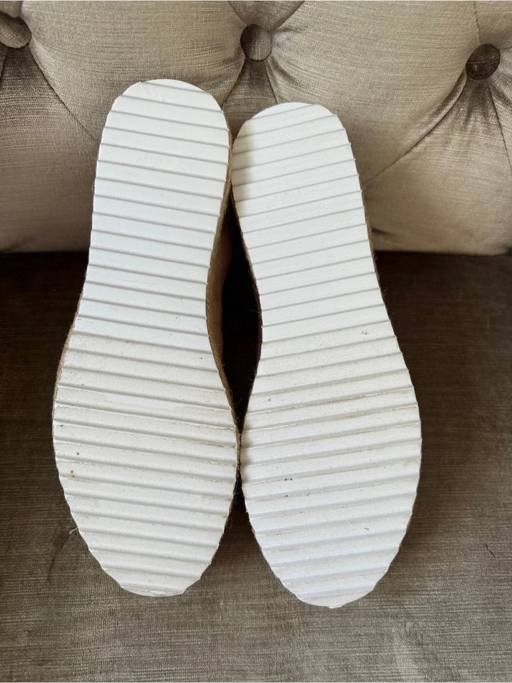 Pink Espadrille Platform Loafers Slip On Flats Size 8
